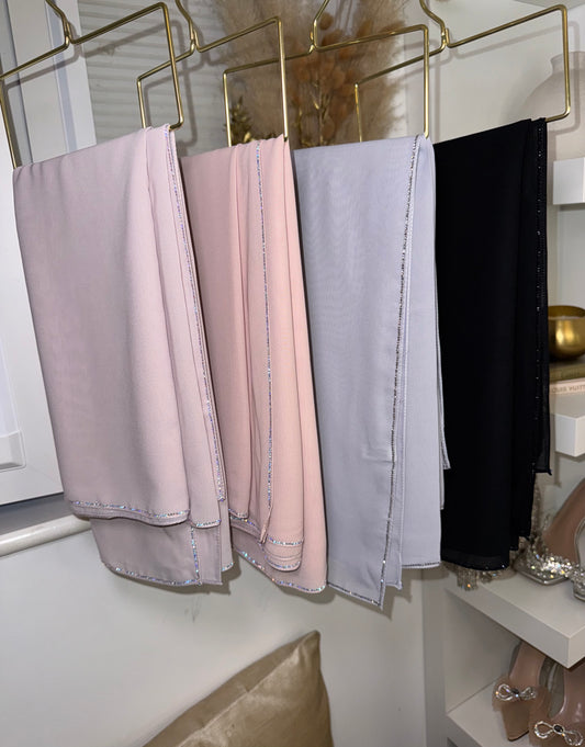 Diamante border hijab